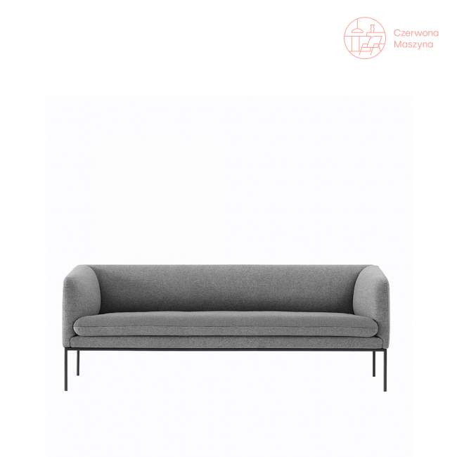 Sofa 3-osobowa ferm Living Turn Wool light grey