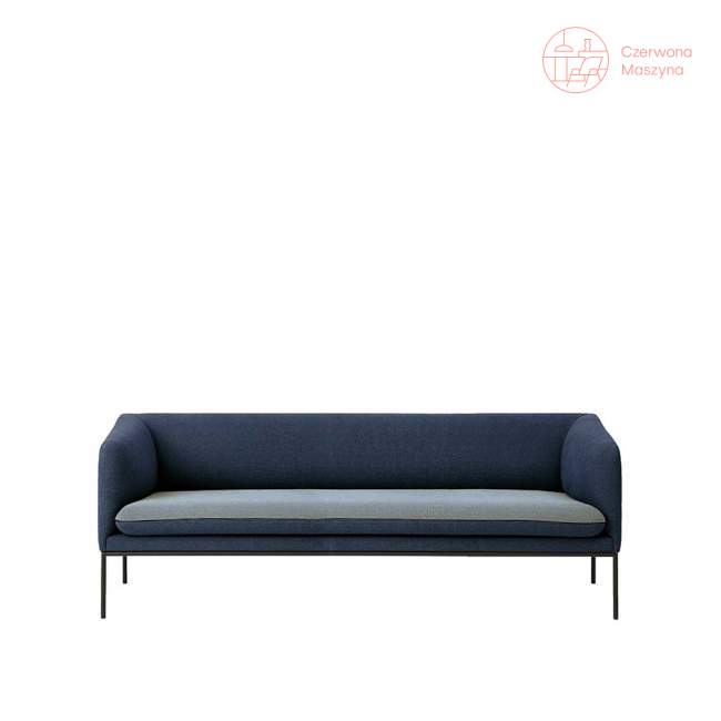 Sofa 3-osobowa ferm Living Turn Cotton blue / light grey