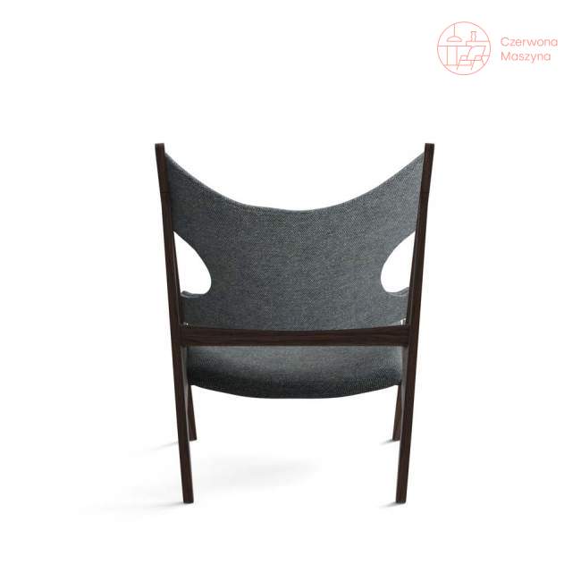 Fotel Menu Knitting Chair, Dark Stained Oak, jasnoniebieski