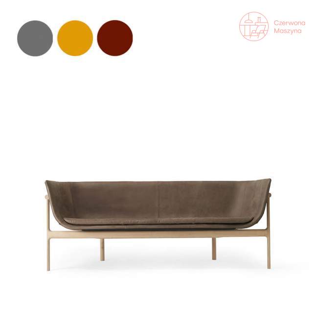 Sofa 3-osobowa Menu Tailor GR1L natural oak / leather