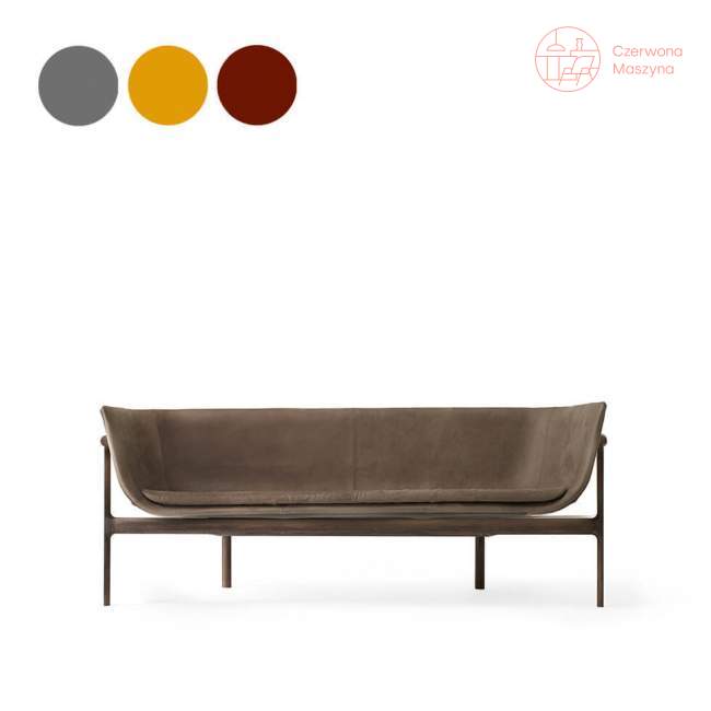 Sofa 3-osobowa Menu Tailor GR1L dark oak / leather