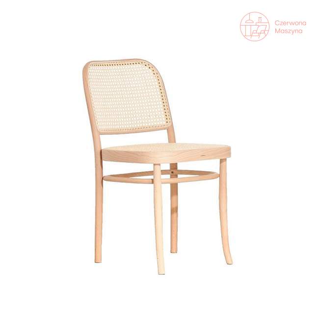 Krzesło oparcie wyplot ręczny, siedzisko gładkie Benko, buk