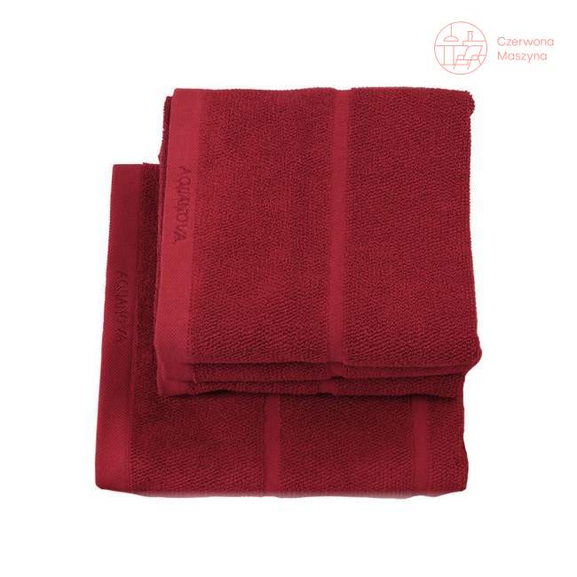 Ręcznik kąpielowy Aquanova Adagio 70 x 130 cm, czerwony