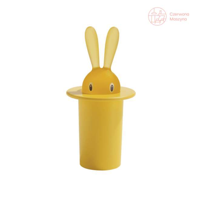 Pojemnik na wykałaczki A di Alessi Magic Bunny żółty