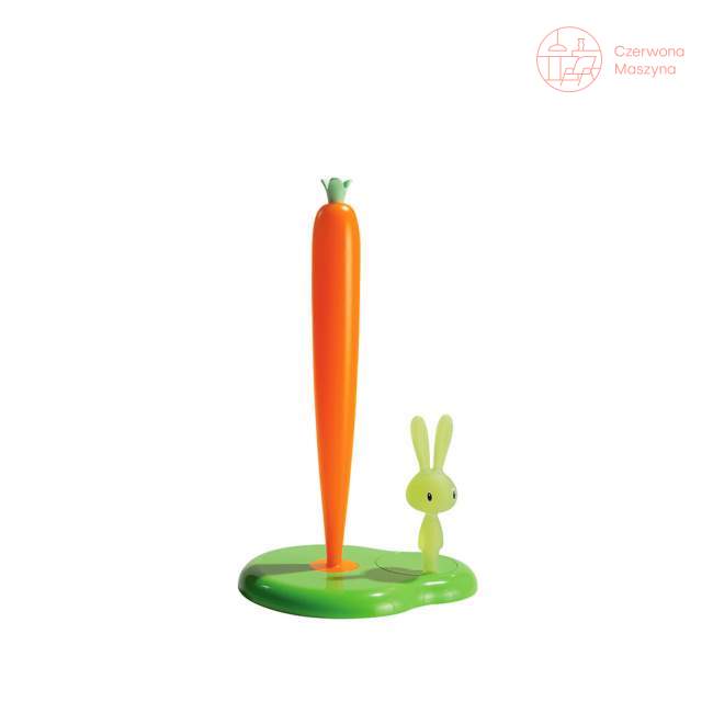 Stojak na papier kuchenny A di Alessi Bunny & Carrot jasny zielony