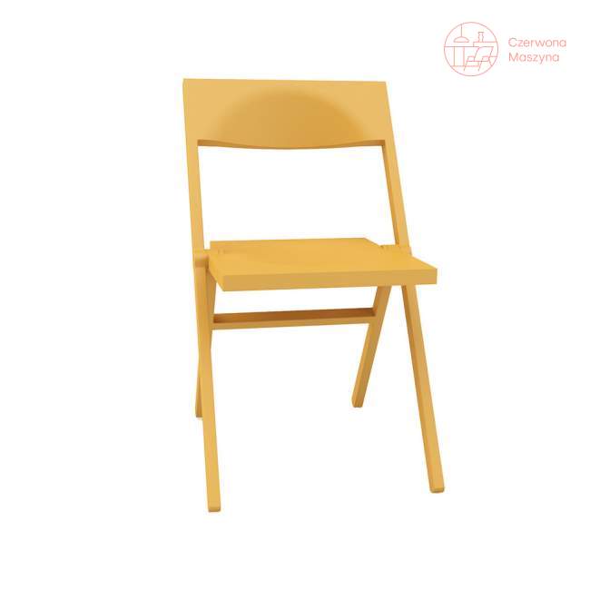 Krzesło składane Alessi Piana, żółte