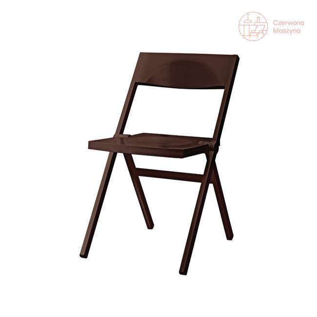 Krzesło składane Alessi Piana, brązowe