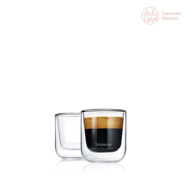2 szklanki termiczne do espresso Blomus Nero