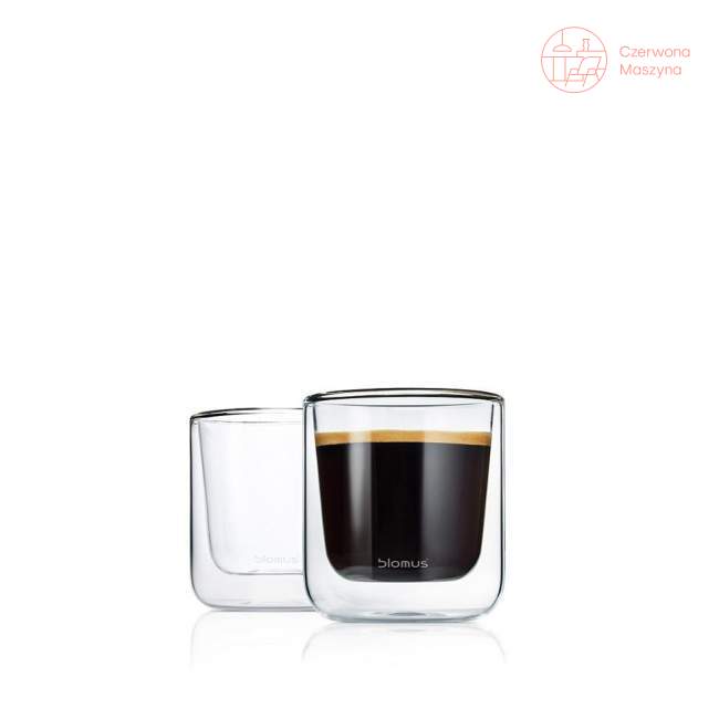2 szklanki termiczne do kawy Blomus Nero