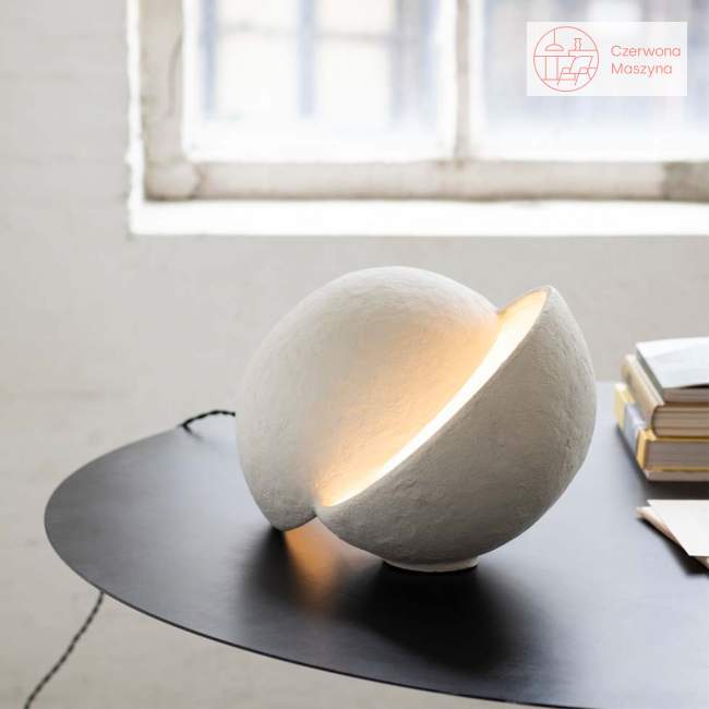 Lampa stołowa w kształcie kuli Serax Earth, 25 cm, biała