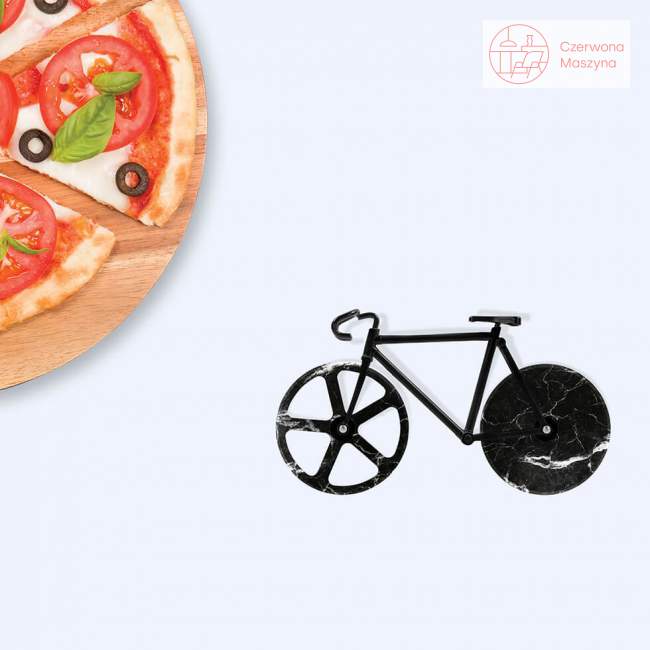 Nóż do pizzy rower Doiy Fixie Black marble