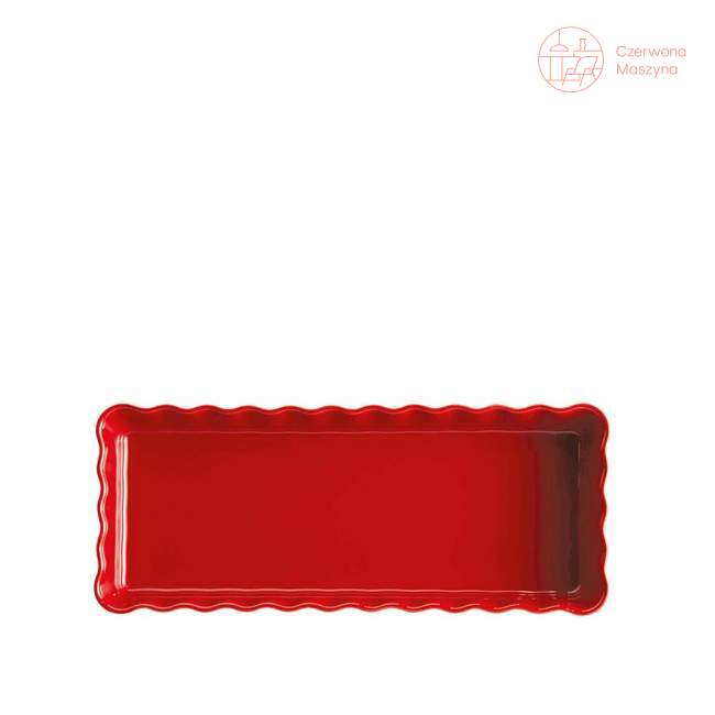 Prostokątne naczynie do zapiekania Emile Henry 36 x 15 cm, czerwony