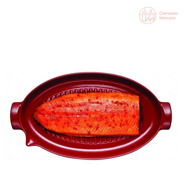 Kamień grillowy do pieczenia ryb Emile Henry BBQ, czerwony 