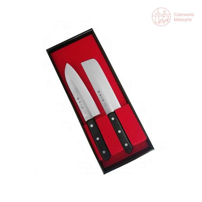 Zestaw:Nóż Santoku i nóż Nakiri Tojiro DP3