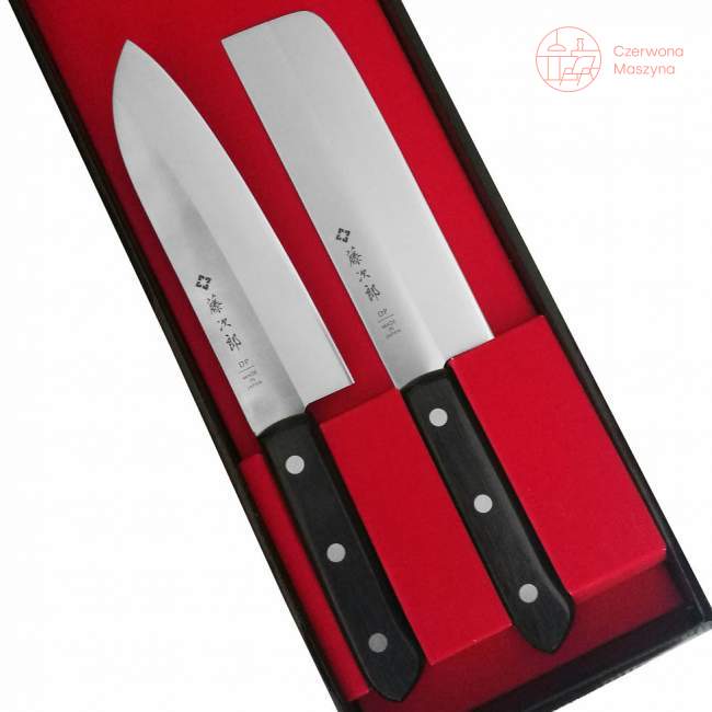 Zestaw:Nóż Santoku i nóż Nakiri Tojiro DP3