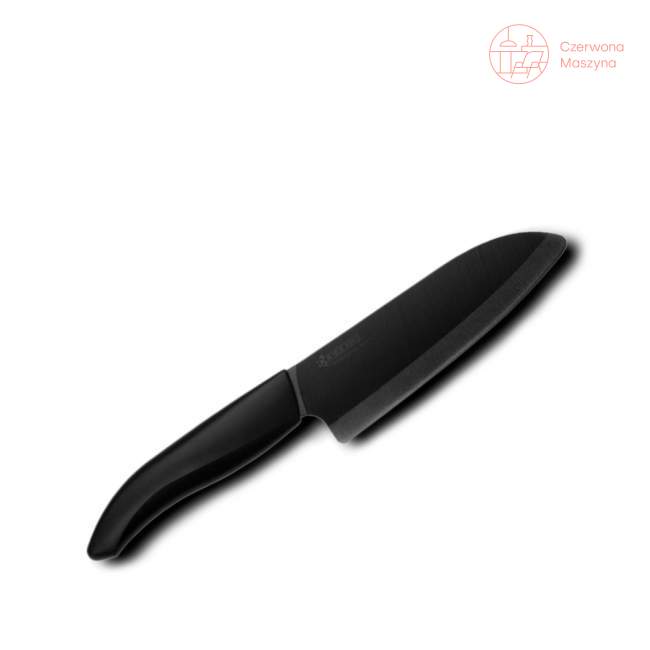 Nóż ceramiczny Santoku Kyocera Black Series, 14 cm