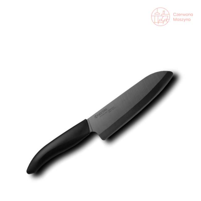 Nóż ceramiczny Santoku Kyocera Black Series, 16 cm