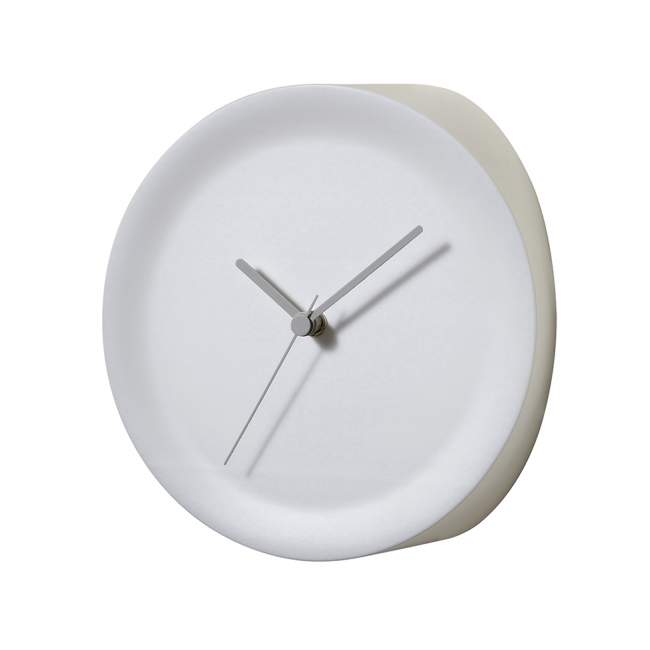 Zegar narożny Alessi Ora In Ø 21cm, biały