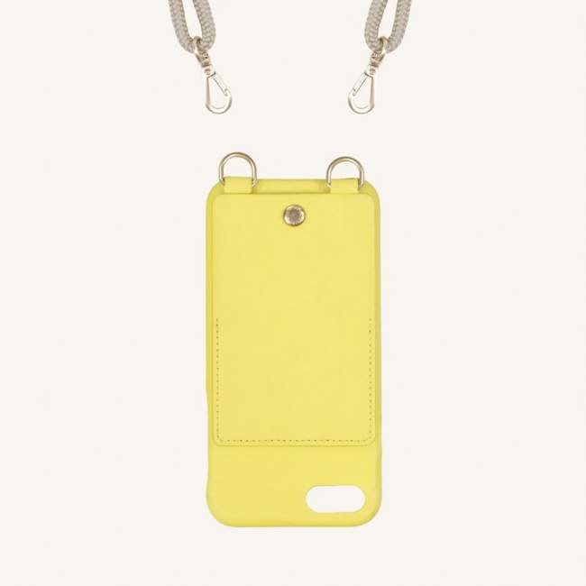Etui na telefon Louvini Paris Lou iPhone 6/7/8/SE (2 i 3 generacja), żółty