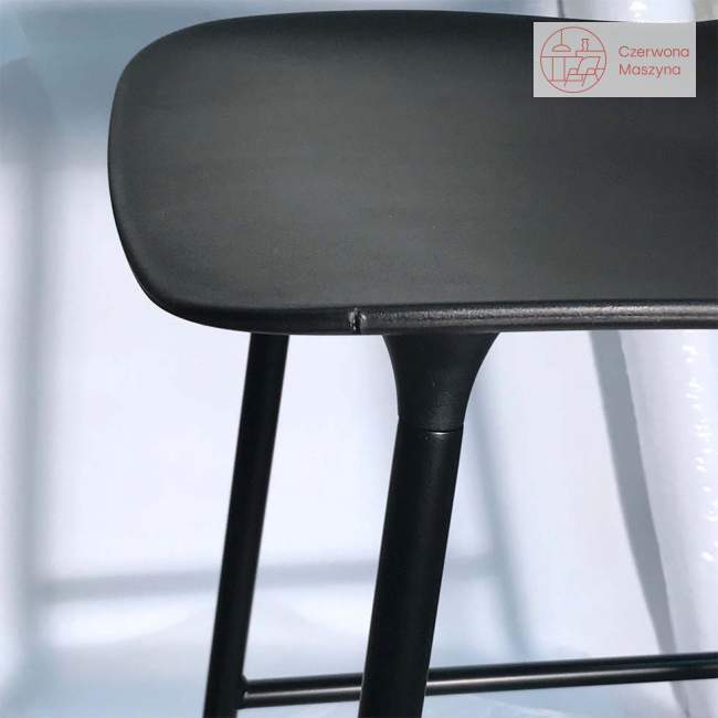 Krzesło barowe Normann Copenhagen Form 65 cm stal, czarne OU