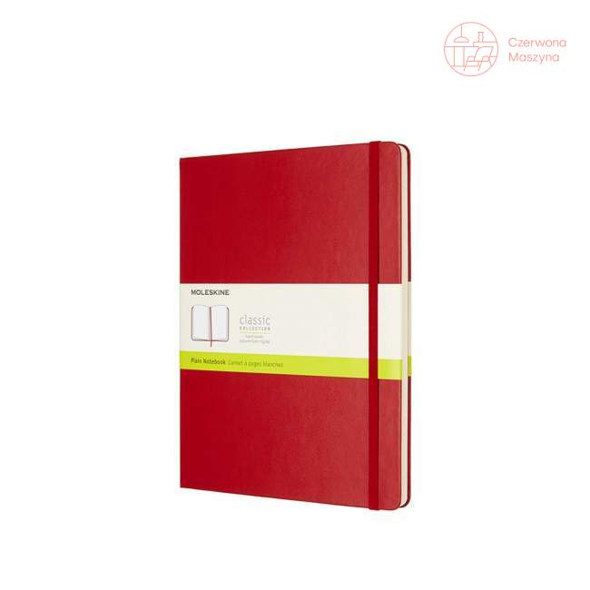 Notes Moleskine Classic XL gładki, twarda oprawa, 192 strony, czerwony