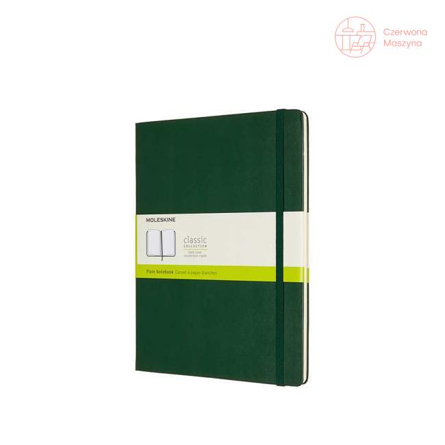 Notes Moleskine Classic XL gładki, twarda oprawa, 192 strony, myrtle green