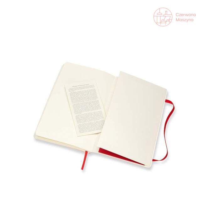 Notes Moleskine Classic L gładki, miękka oprawa, 192 strony, czerwony