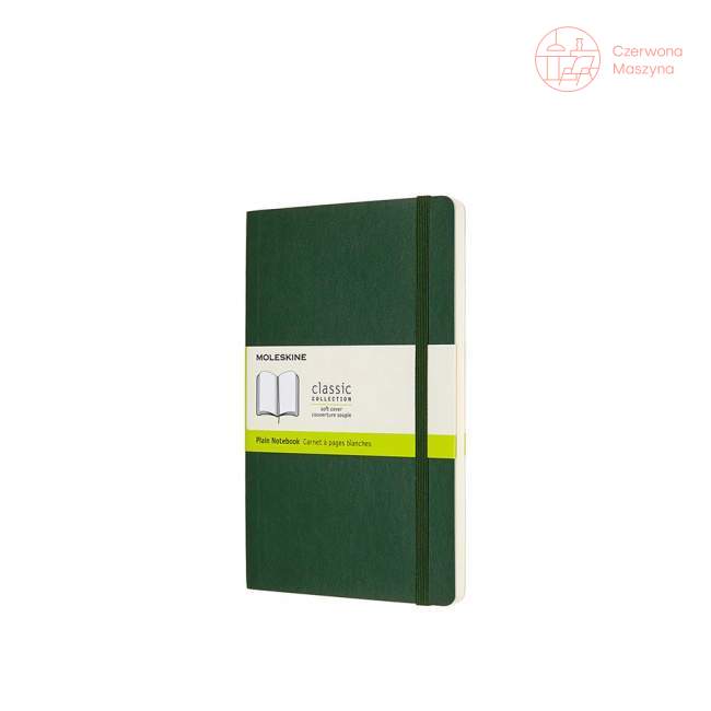 Notes Moleskine L gładki, miękka oprawa, 192 strony, myrtle green