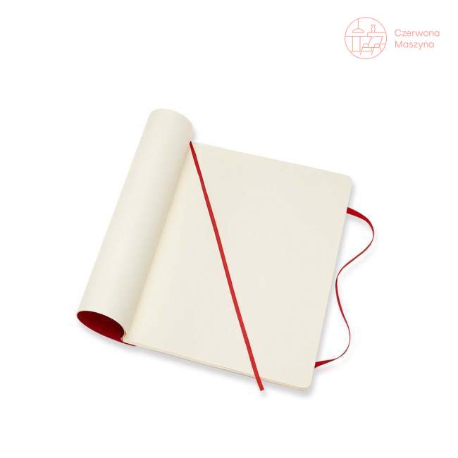Notes Moleskine Classic XL gładki, miękka oprawa, 192 strony, czerwony