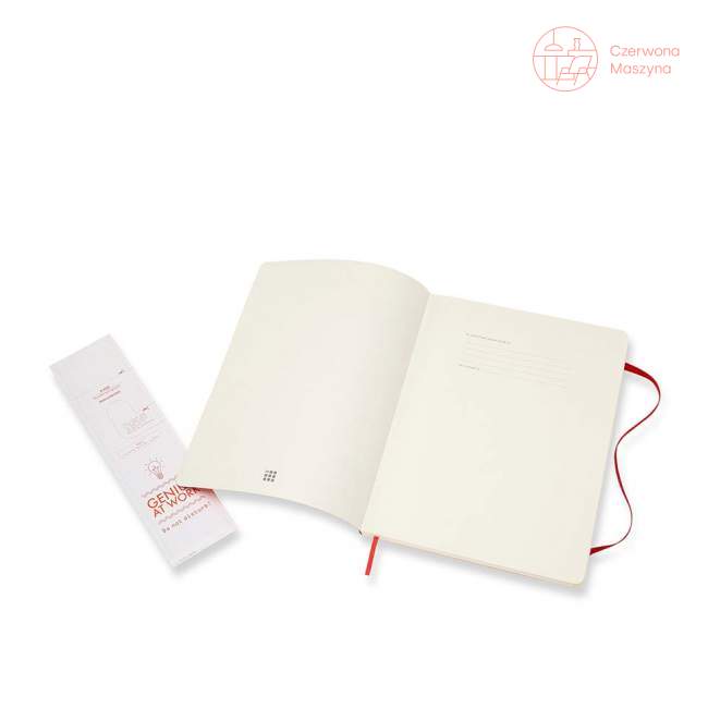 Notes Moleskine Classic XL w kropki, miękka oprawa, 192 strony, czerwony