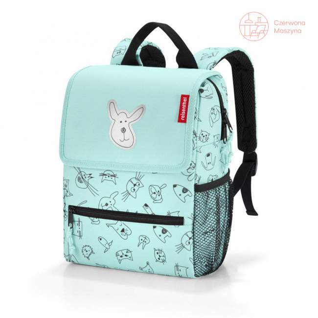 Plecak Reisenthel Backpack kids cats and dogs, mint