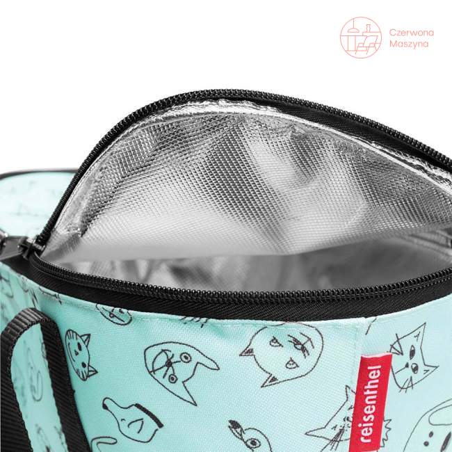 Torba termiczna Reisenthel Coolerbag XS Kids cats and dogs mint