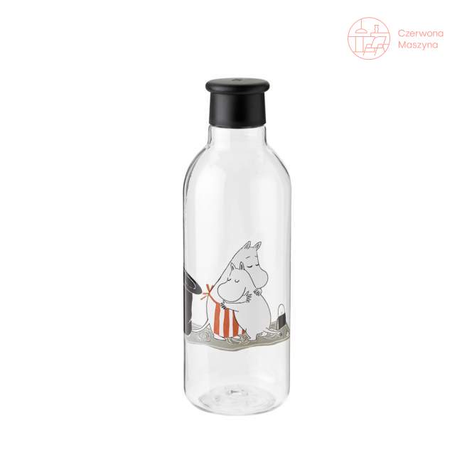 Butelka na wodę Rig-Tig x Moomin 0,75 l, Moomin czarna