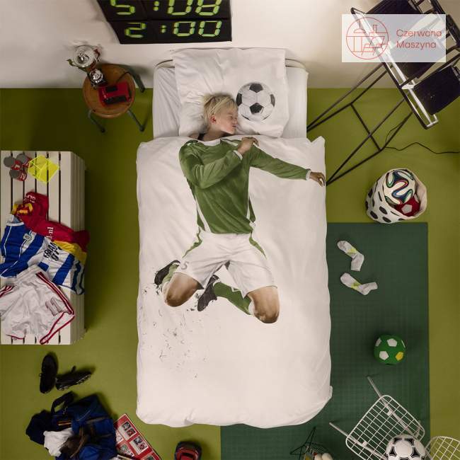 Pościel Snurk Soccer Champ 135 x 200 cm, zielona