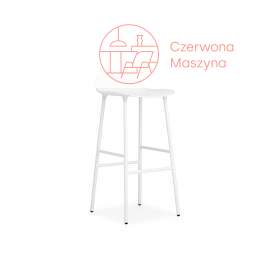 Krzesło barowe Normann Copenhagen Form 75 cm stal, białe