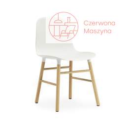 Krzesło Normann Copenhagen Form dąb, białe