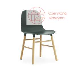 Krzesło Normann Copenhagen Form dąb, ciemnozielone