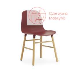 Krzesło Normann Copenhagen Form dąb, bordowe