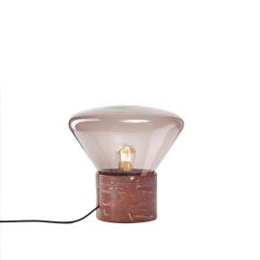 Lampa podłogowa Brokis Muffins Ø 36 cm, pink/red marble