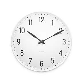 Zegar ścienny Rosendahl Station Arne Jacobsen Ø 48 cm