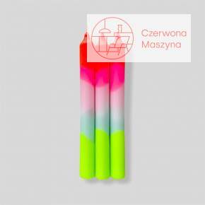 Zestaw świeczek Pink Stories Dip Dye Neon Lollipop Trees