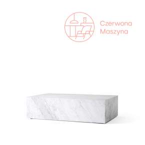 Stolik marmurowy Menu Plinth 100 x 60 x 27 cm, biały