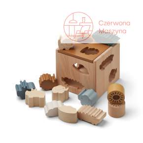 Drewniane puzzle Liewood Gary, safari/golden caramel