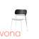 Krzesło Menu Co Chair Nevotex Dakar, Chrome/Black Oak/Pitch Black