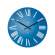 Zegar ścienny Alessi Firenze Ø 36 cm, niebieski
