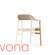 Krzesło z podłokietnikiem tapicerowane Normann Copenhagen Herit oak sand