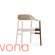 Krzesło z podłokietnikiem tapicerowane Normann Copenhagen Herit smoked oak sand