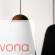 Lampa wisząca Bolia Bell-A cork top/matt white shade