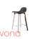 Krzesło barowe Eva Solo Abalone, 65 cm, smoked oak / black leather
