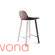 Krzesło barowe Eva Solo Abalone, 65 cm, smoked oak / black leather